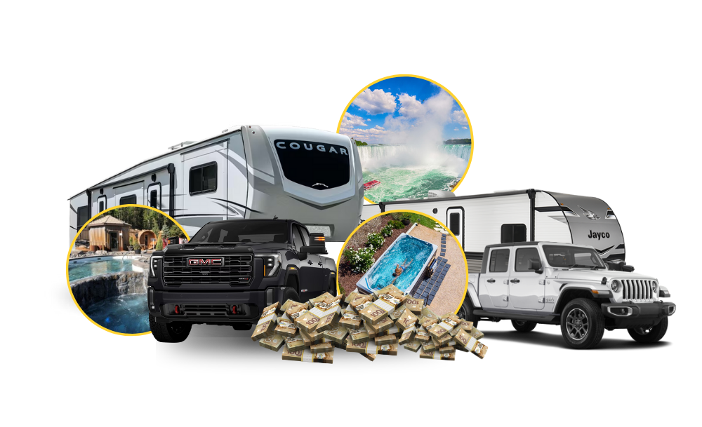 Prizes - Cash & Camping Super Lottery